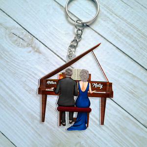 Personalized Gifts For Pianist Couple Keychain 01QHHU130125TM - Keychains - GoDuckee