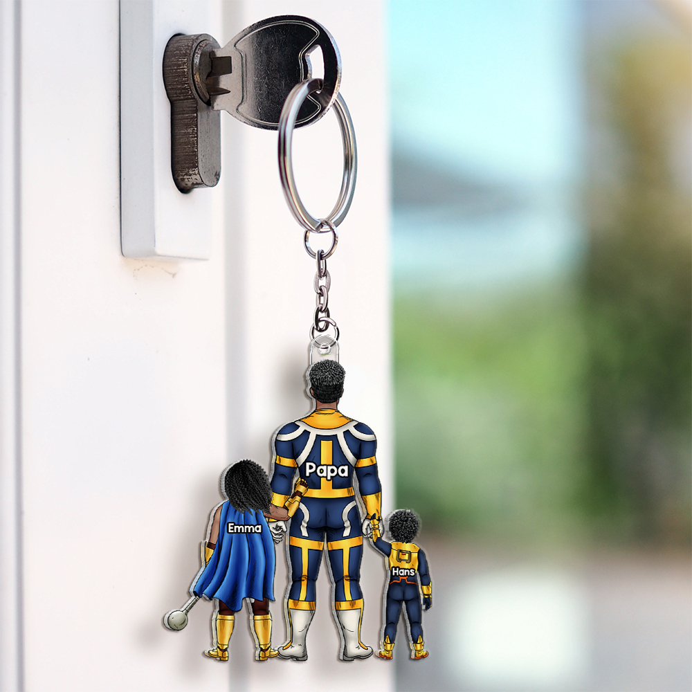 Energy Dad Acrylic Keychain - Personalized Gifts For Dad 03QHHU210525HG - Keychains - GoDuckee