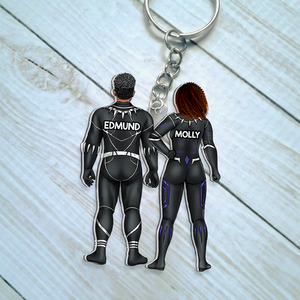 Personalized Gifts For Couple Keychain 02qhhu100125pa - Keychains - GoDuckee