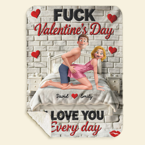 Naughty Couple Blanket - Personalized Gifts For Couples 01ohqn280126 - Blanket - GoDuckee