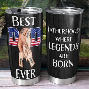 Personalized Gifts For Dad Tumbler Best Dad Ever 05kadt150124tm - Tumbler Cups - GoDuckee