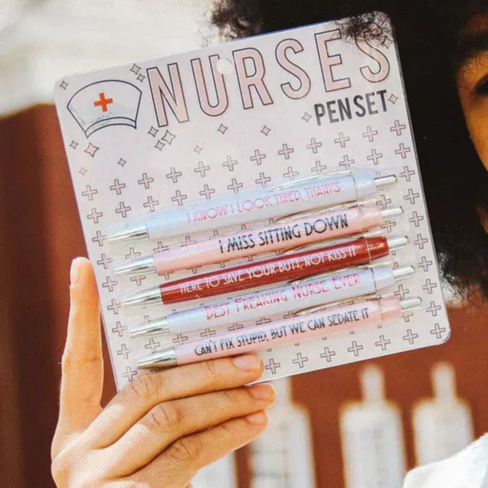 Yocartgo Fun Nurses Pen Sets, 5pcs Funny Nurses Pens Set