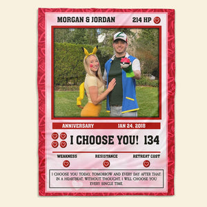 Personalized Gifts For Couple Blanket I Choose You Today Tomorrow And Every Day After That - Blanket - GoDuckee