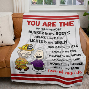 Personalized Gifts For Firefighter Couple Blanket 02qhtn080125da - Blanket - GoDuckee