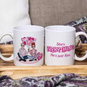 The Couple, She's Everything, Personalized Coffee Mug, Gift For Couple, 05HTPO041223HH - Coffee Mug - GoDuckee