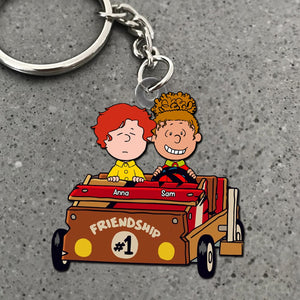 Personalized Gifts For Friends Keychain, Best Friendship 01qhtn100125hh - Keychains - GoDuckee