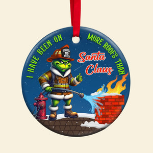 Personalized Gifts For Firefighter Ornament How The Firefighter Saved Christmas 04qhtn311024 - Ornament - GoDuckee