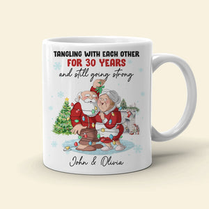 Tangle With Each Other And Still Go Strong-Personalized Coffee Mug-Christmas Gift For Old Couple - Coffee Mug - GoDuckee