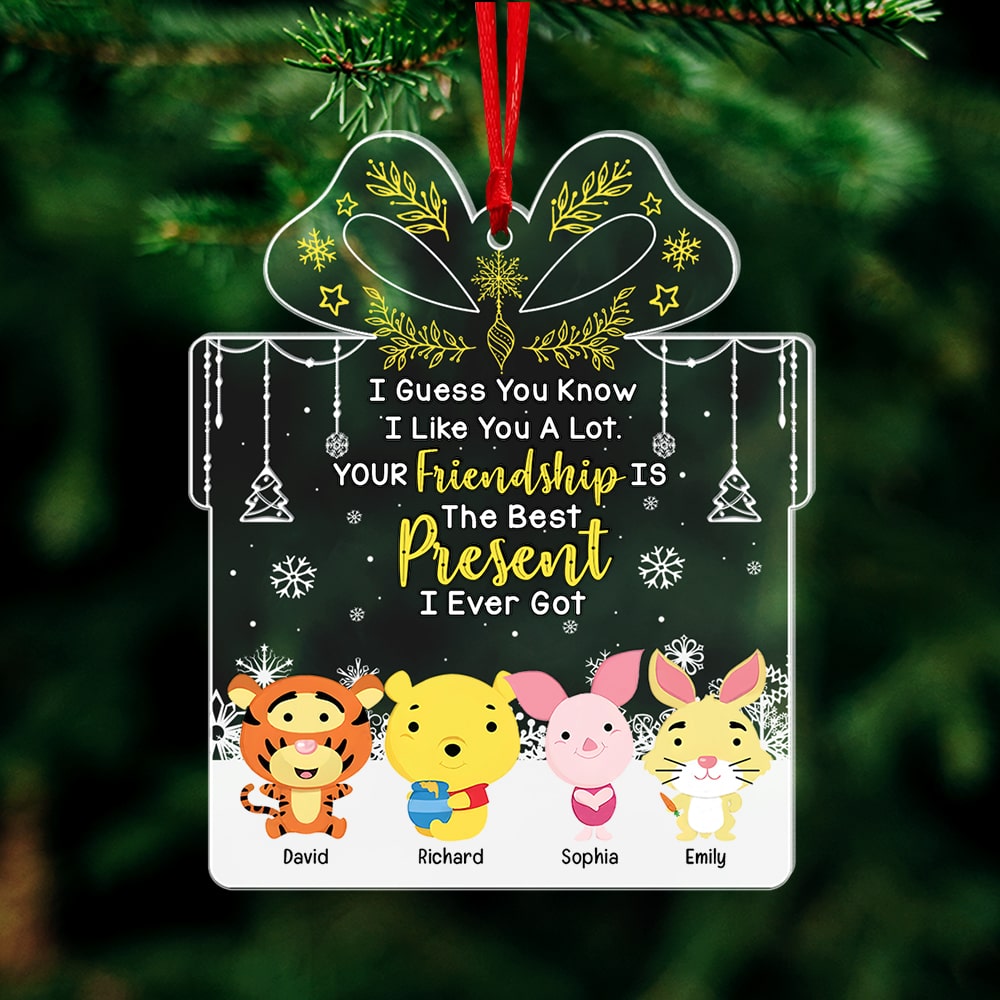 The Best Present I Ever Got-Personalized Acrylic Ornament- Gift For Friends- Christmas Gift-PW17-AONMT- 01kaqn031123 - Ornament - GoDuckee