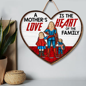 Personalized Gifts For Mom Wood Sign A Mother's Love 05ohqn080324pa - Wood Signs - GoDuckee