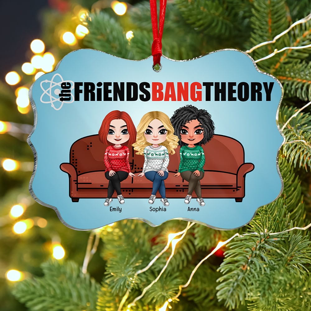 Theory Friends-Personalized Medallion Acrylic Ornament- Gift For Friends-PW-MALGDK- 03ohqn231123hh - Ornament - GoDuckee