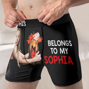 Funny Couple-Personalized Men Boxer Briefs- Gift For Husband/ Gift For Him- Couple Boxer - Boxer Briefs - GoDuckee