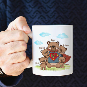 Bear Dad DR-WHM-03NAQN250423HA Personalized Coffee Mug - Coffee Mug - GoDuckee