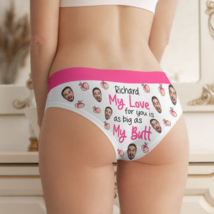 Custom Photo Gifts For Women Briefs My Love For You - Boxers & Briefs - GoDuckee