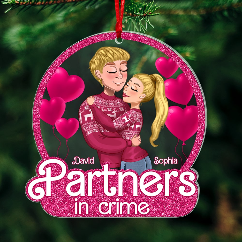 Partners In Crime-Personalized Acrylic Ornament- Gift For Him/ Gift For Her- Christmas Gift- Couple Ornament- PW17-AONMT- 03acqn091023hh - Ornament - GoDuckee