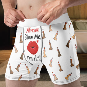Personalized Gifts For Men Boxers I'm Hot - Boxers & Briefs - GoDuckee