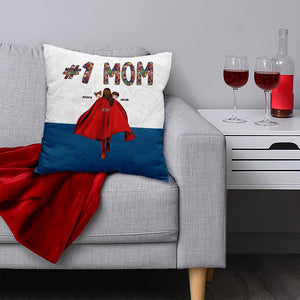 Personalized Gifts For Mom Pillow Number One Mom 03QHPU160224HH Mother's Day Gifts - Pillows - GoDuckee