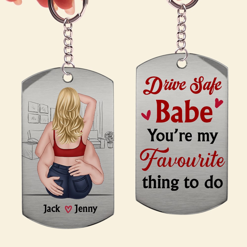 Couple, You're My Favourite Thing To Do, Personalized Keychain, Couple Gifts - Keychains - GoDuckee