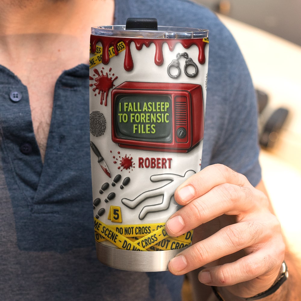 Crime Scene Tumbler, Personalized Gifts For True Crime Fans 03totn090825 - Tumbler Cup - GoDuckee