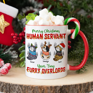 Merry Christmas-Personalized Accent Mug- Gift For Cat Lover- Christmas Gift - Coffee Mug - GoDuckee