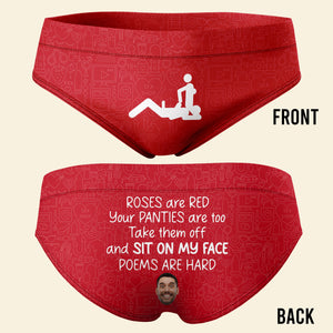 Custom Photo Gifts For Women Briefs Poems Are Hard 06htqn240124 - Boxers & Briefs - GoDuckee