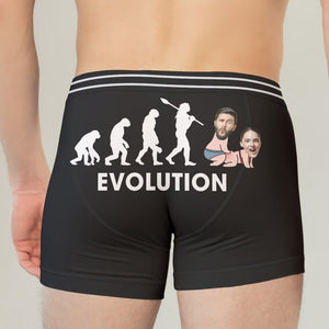 Personalized Gifts For Men Boxer Briefs Evolution - Boxer Briefs - GoDuckee