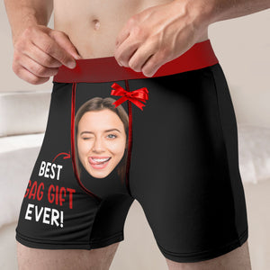 Best Gag Gift Ever, Custom Photo Men Boxer Briefs, Gift For Valentine's Day, Funny Couple Boxer - Boxer Briefs - GoDuckee