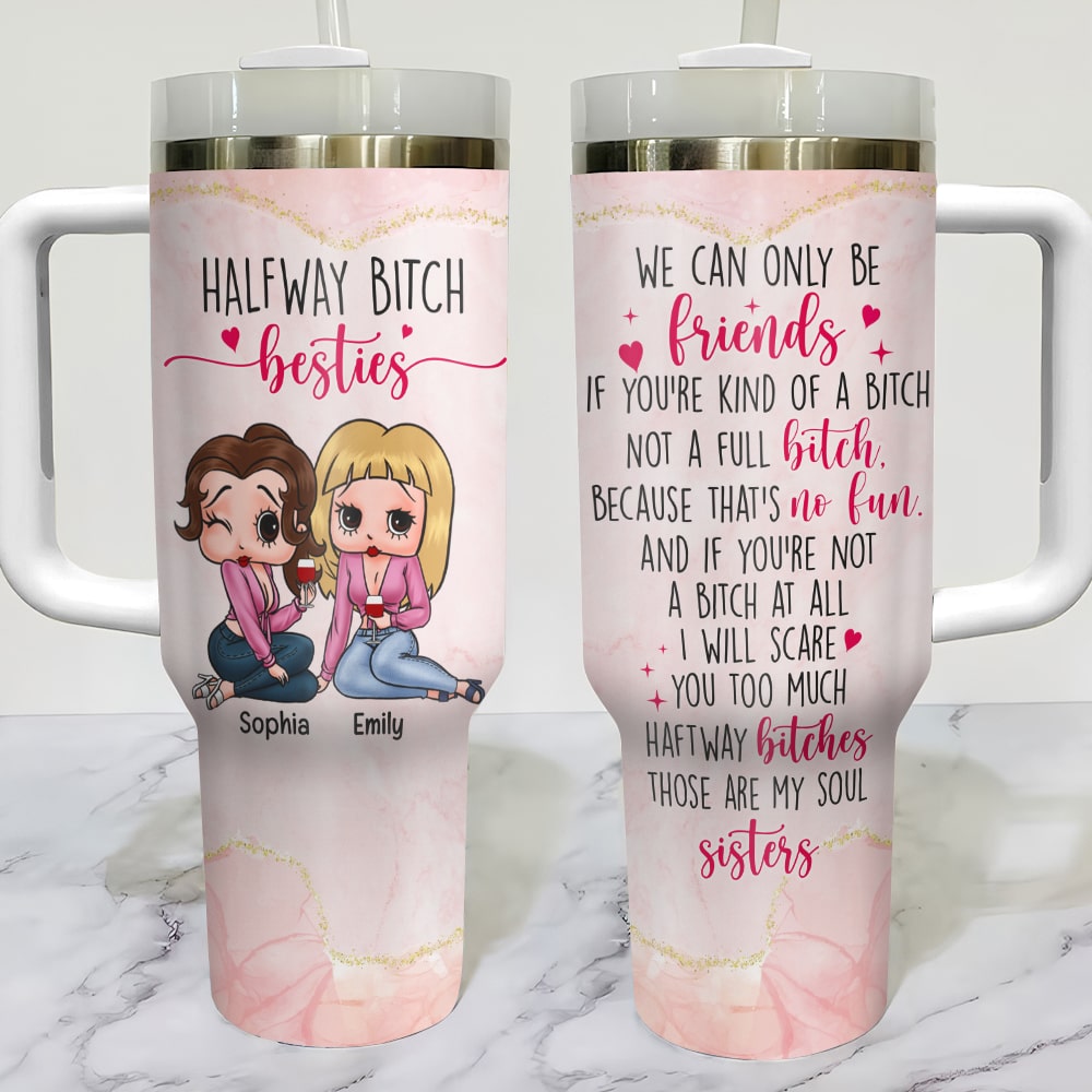 Christmas Gifts, Personalized Tumbler With Handle, Unique Xmas Gifts, -  GoDuckee