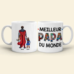 Mug Et Tasse Personnalisée Meilleur Papa Du Monde Cadeau De Fête Des Pères-012qhqn041223tm-mug2 - Coffee Mug - GoDuckee