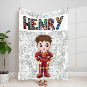 Personalized Gifts For Kid Blanket Custom Alphabet Name 05hudt160124pa - Blankets - GoDuckee