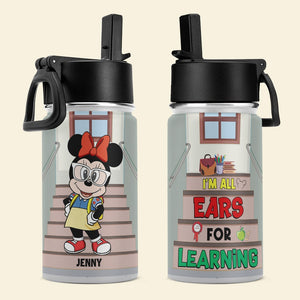 I'm All Ears For Learning, Personalized Kid Tumbler, Gift For Couple, 03DNTN270623 - Kid Tumbler - GoDuckee