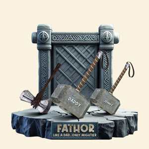 Personalized Gifts For Dad Plaque, Father Like A Dad Only Mightier 02qhtn110425 - Shaped Plaques - GoDuckee