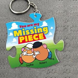 You Are My Missing Piece-PW-KCH-05qhqn260623 Personalized Keychain - Keychains - GoDuckee
