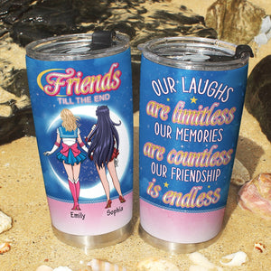 Personalized Gifts For Friends Tumbler Friends Till The End 03qhqn210224hh - Tumbler Cups - GoDuckee