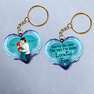 Personalized Gifts For Couple Keychain You're The One 07qhqn100124da - Keychains - GoDuckee