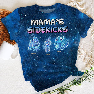 Personalized Gift For Mom 3D Shirt, Mama's Sidekicks Cute Magic Light 03qhqn050924 - AOP Products - GoDuckee