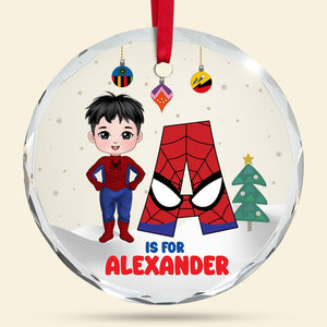 Personalized Gifts For Kids Christmas Ornament Superhero Kid Costume 01namh300824pa - Ornament - GoDuckee