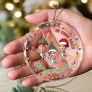 Custom Photo Gifts For Dad Christmas Ornament 03ohtn151024 - Ornament - GoDuckee