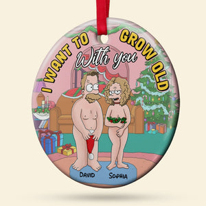 Personalized Gifts For Couple Ceramic Ornament 03natn110724hg - Ornament - GoDuckee