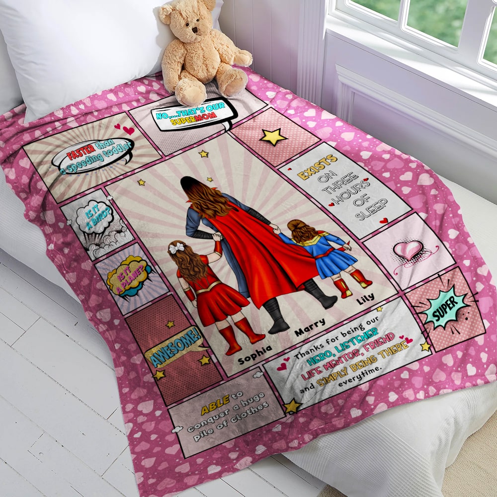 Mother, Best Mom Ever, Personalized Blanket, Gift For Mom, 03DNPO080423TM - Blanket - GoDuckee