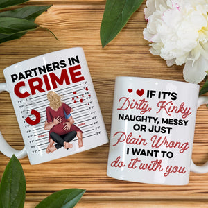 Partners In Crime- Personalized Coffee Mug - Gift For Valentine's Day- Couple Coffee Mug - Coffee Mug - GoDuckee