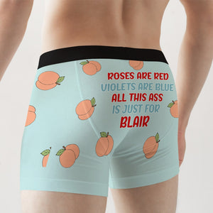 Personalized Gifts For Men Boxer Briefs All This Ass Is Just For You - Boxer Briefs - GoDuckee