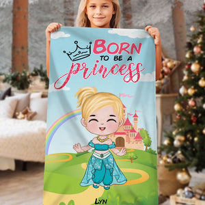 Born To Be Princess, Personalized Beach Towel TZ-02PGPU121023HA, Gift For Kids - Beach Towel - GoDuckee