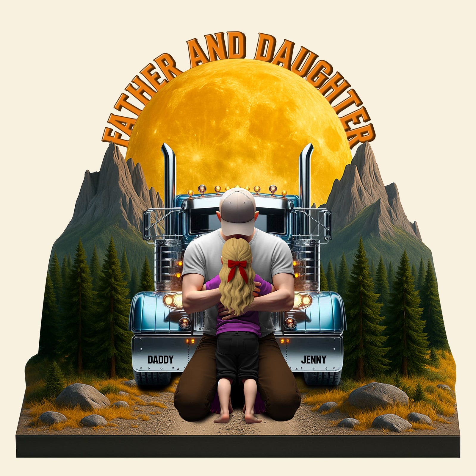 Dad Truck Plaque - Personalized Gifts For Dad 04ohtn210525 - Shaped Plaques - GoDuckee