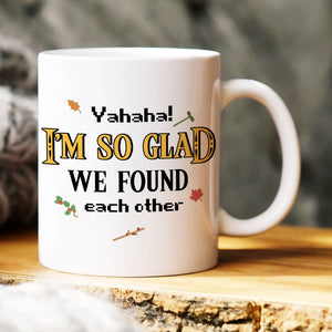 I'm So Glad We Found Each Other, Personalized Mug, Gift For Couple, 01NAHN290623 - Coffee Mug - GoDuckee