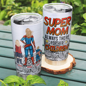 Personalized Gifts For Mom Tumbler Always There For Her Children 05ohqn040324pa - Tumbler Cups - GoDuckee