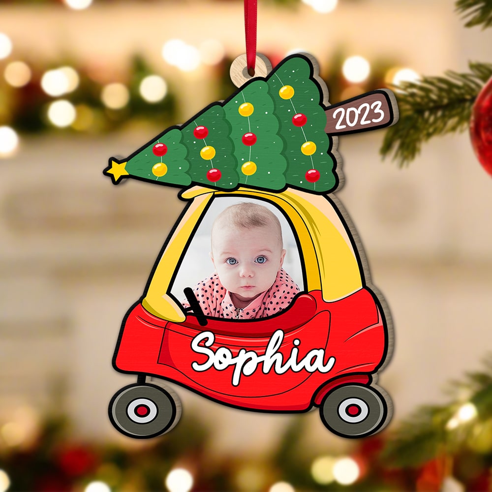 Custom Kid Photo Wood Ornament, Christmas Gift For Kids, 04NAPO241023 - Ornament - GoDuckee