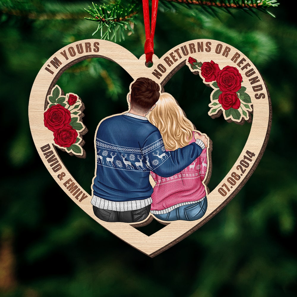I'm Yours No Returns Or Refunds-Personalized Wood Ornament-02qhqn141123tm - Ornament - GoDuckee
