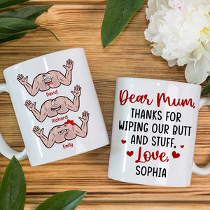 Personalized Gifts For Mom Coffee Mug Thanks For Wiping Our Butt - Coffee Mugs - GoDuckee