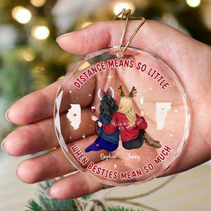 Personalized Gifts For Besties Christmas Ornament 02pgtn071024 - Ornament - GoDuckee